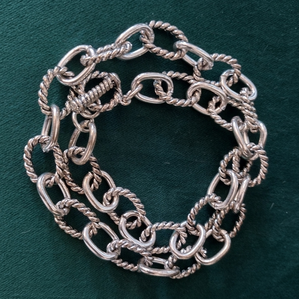 3/$20 Elegant Silver Tone Metal Chain Bracelet